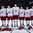 PARIS, FRANCE - MAY 13: Belarus players stand at attention during their national anthem following a 5-2 win over team Slovenia during preliminary round action at the 2017 IIHF Ice Hockey World Championship. (Photo by Matt Zambonin/HHOF-IIHF Images)
